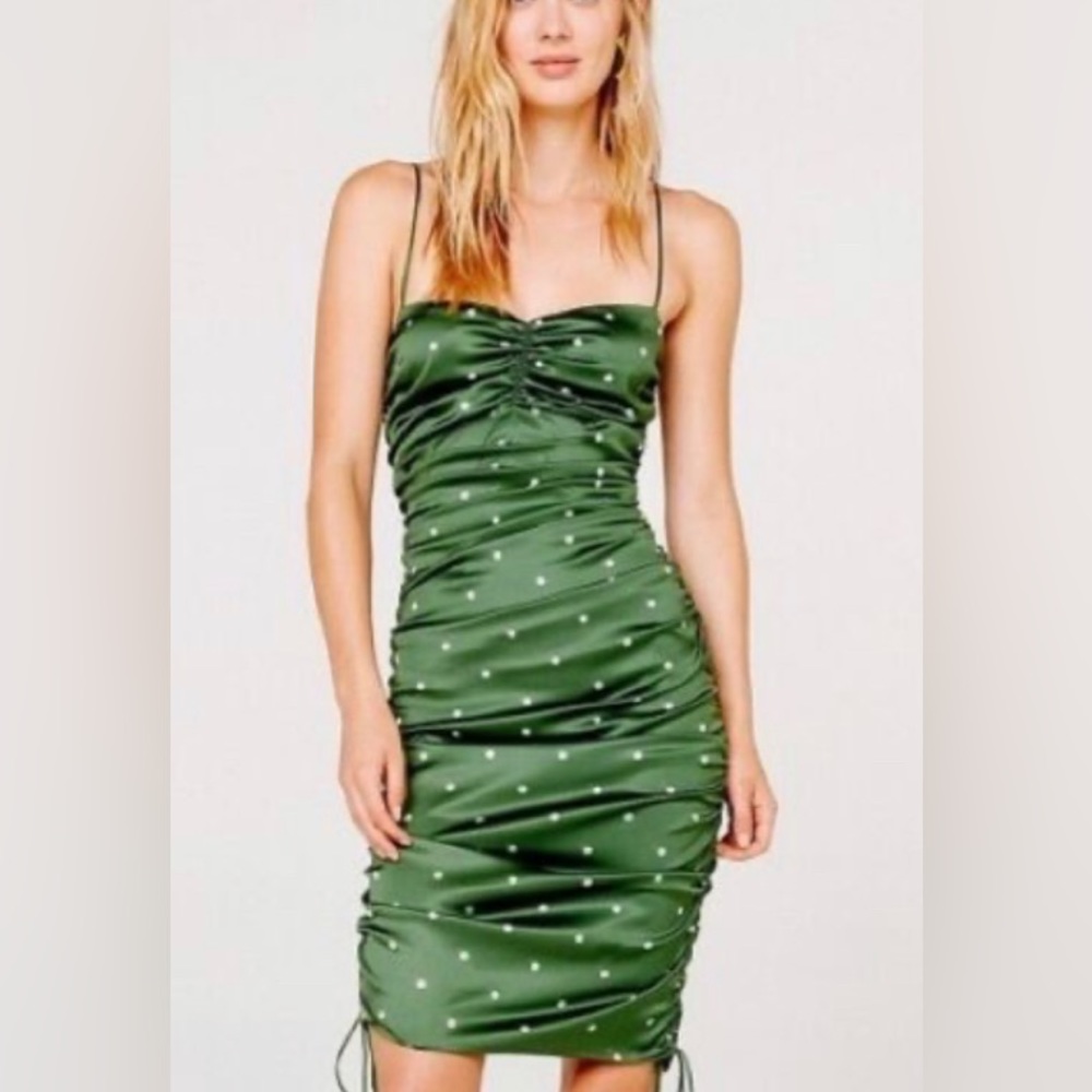 NWT SMALL Revolve For Love and Lemons Paula Green Polkadot Dress